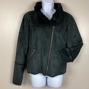 DYLAN - M - Faux Fur Lined Zip Up Jacket